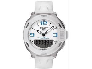 Tissot T-Race Touch White Analog Digital Dial White Synthetic Strap Mens Watch Tissot T-Race Touch White Analog Digital Dial White Synthetic Strap Mens Watch