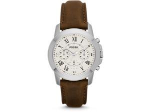 Fossil Grant Chronograph Dial Brown Leather Mens Watch FS4839 Fossil Grant Chronograph Dial Brown Leather Mens Watch FS4839