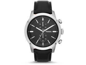 Fossil Townsman Chronograph Black Dial Black Leather Mens Watch FS4866 Fossil Townsman Chronograph Black Dial Black Leather Mens Watch FS4866