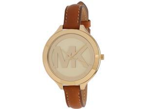 Michael Kors Slim Runway Luggage Leather Ladies Watch MK2326 Michael Kors Slim Runway Luggage Leather Ladies Watch MK2326