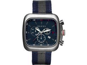 Gucci Coupe Chronograph Blue Dial Blue and Grey Nylon Mens Watch YA131203 Gucci Coupe Chronograph Blue Dial Blue and Grey Nylon Mens Watch YA131203