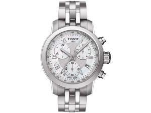 Tissot PRC 200 Chronograph Pearl Dial Steel Ladies Watch T0552171111300 Tissot PRC 200 Chronograph Pearl Dial Steel Ladies Watch T0552171111300