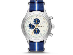 Fossil Compass Nylon Chronograph Mens Watch JR1460 Fossil Compass Nylon Chronograph Mens Watch JR1460