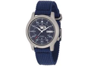 Seiko Men's SNK807 Seiko 5 Automatic Stainless Steel Watch with Blue Canvas Band Seiko Men's SNK807 Seiko 5 Automatic Stainless Steel Watch with Blue Canvas Band