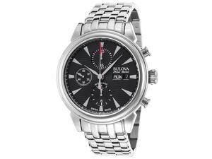 Bulova AccuSwiss Gemini Automatic Chronograph Mens Watch 63C113 Bulova AccuSwiss Gemini Automatic Chronograph Mens Watch 63C113