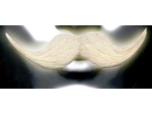 Self Adhesive White Glow-In-The-Dark Costume Mustache Self Adhesive White Glow-In-The-Dark Costume Mustache
