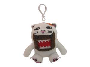 Domo 4" Plush Clip On: White Cat Domo Domo 4" Plush Clip On: White Cat Domo