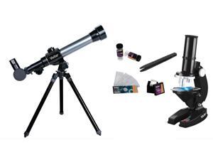 Vivitar Refractor Telescope W/Tripod And Microscope Set Vivitar Refractor Telescope W/Tripod And Microscope Set
