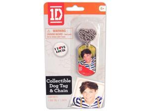 1D One Direction Collectible Dog Tag Necklace: Louis 1D One Direction Collectible Dog Tag Necklace: Louis