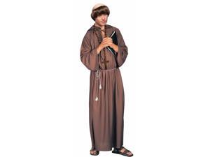 Brown Monk Robe Costume Adult Standard Brown Monk Robe Costume Adult Standard