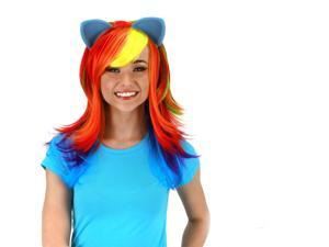 My Little Pony Rainbow Dash Adult Costume Wig W/Ears My Little Pony Rainbow Dash Adult Costume Wig W/Ears