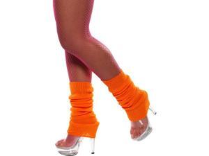 80's Neon Orange Leg Warmers Costume Accessory 80's Neon Orange Leg Warmers Costume Accessory