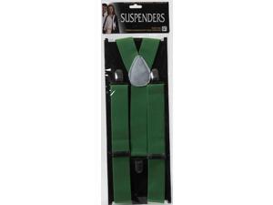 Green Adult Costume Suspenders One Size Green Adult Costume Suspenders One Size