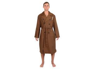 Doctor Who 10th Doctor Brown Trench Coat Styled Men's Robe Doctor Who 10th Doctor Brown Trench Coat Styled Men's Robe