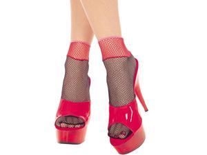 Fishnet Two Tone Anklets Costume Hosiery One Size Fishnet Two Tone Anklets Costume Hosiery One Size