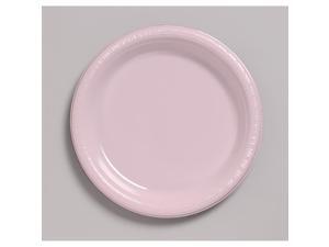 Touch Of Color 20 Count 10.25" Heavy Duty Plastic Plates Classic Pink Touch Of Color 20 Count 10.25" Heavy Duty Plastic Plates Classic Pink