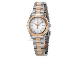 Tag Heuer Aquaracer White Dial 18kt Rose Gold Steel Ladies Watch WAP1450BD0837 Tag Heuer Aquaracer White Dial 18kt Rose Gold Steel Ladies Watch WAP1450BD0837