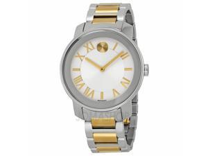 Movado Bold Silvered White Dial Two-tone Stainless Steel Mens Watch 3600208 Movado Bold Silvered White Dial Two-tone Stainless Steel Mens Watch 3600208