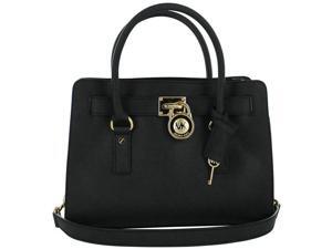 Michael Kors Hamilton Satchel Handbag - Black Michael Kors Hamilton Satchel Handbag - Black