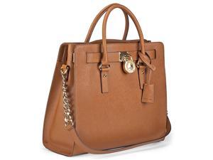 Michael Kors Hamilton Satchel Handbag in Luggage - Tan Michael Kors Hamilton Satchel Handbag in Luggage - Tan