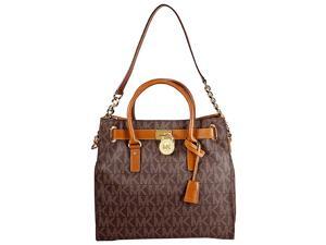 Michael Kors Hamilton Large Logo Tote - Brown Michael Kors Hamilton Large Logo Tote - Brown