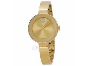 Movado Bold Champagne Dial Gold Ion-plated Ladies Watch 3600201 Movado Bold Champagne Dial Gold Ion-plated Ladies Watch 3600201