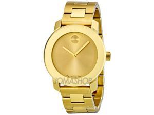 Movado Bold Champagne Dial Yellow Gold Stainless Steel Watch 3600085 Movado Bold Champagne Dial Yellow Gold Stainless Steel Watch 3600085