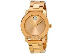 Movado Bold Rose Gold-Tone Stainless Steel Watch 3600086 Movado Bold Rose Gold-Tone Stainless Steel Watch 3600086
