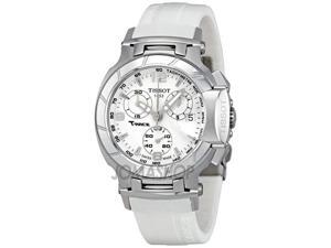 Tissot T-Race Chronograph White Rubber Strap Ladies Watch T0482171701700 Tissot T-Race Chronograph White Rubber Strap Ladies Watch T0482171701700