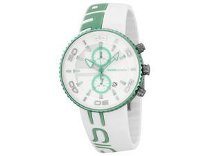 Momo Design Jet Aluminum Chrono White & Turquoise Silicone Watch MD4187AL-51 Momo Design Jet Aluminum Chrono White & Turquoise Silicone Watch MD4187AL-51