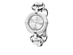 Gucci Silver Dial White Bamboo Stainless Steel Ladies Watch YA132406 Gucci Silver Dial White Bamboo Stainless Steel Ladies Watch YA132406