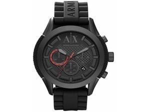 Armani Exchange Zulu Blackout Men's Watch - Black Dial, Black Silicone Rubber Armani Exchange Zulu Blackout Men's Watch - Black Dial, Black Silicone Rubber