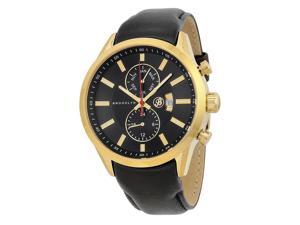 Brooklyn Watch Company Fulton Black Dial Black Leather Swiss Quartz Mens Watch Brooklyn Watch Company Fulton Black Dial Black Leather Swiss Quartz Mens Watch