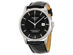 Tissot Luxury Automatic Black Dial Steel Black Leather Mens Watch T0864081605100 Tissot Luxury Automatic Black Dial Steel Black Leather Mens Watch T0864081605100