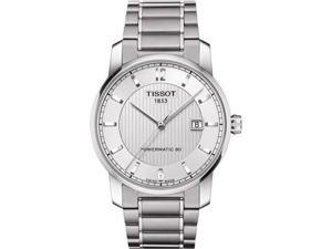 Tissot T-Classic Automatic Silver Dial Titanium Mens Watch T0874074403700 Tissot T-Classic Automatic Silver Dial Titanium Mens Watch T0874074403700