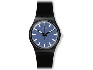 Swatch Blue Dial Black Silicone Mens Watch GB281 Swatch Blue Dial Black Silicone Mens Watch GB281