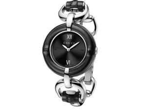 Gucci Bamboo Black Dial Stainless Steel Ladies Watch YA132405 Gucci Bamboo Black Dial Stainless Steel Ladies Watch YA132405