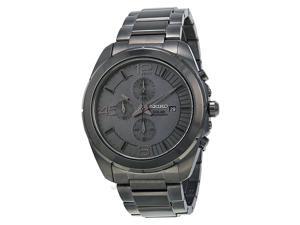 Seiko Solar Grey Dial Gunmetal Chronograph Mens Watch SSC235 Seiko Solar Grey Dial Gunmetal Chronograph Mens Watch SSC235
