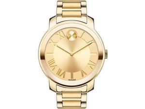 Movado Bold Champagne Dial Yellow Gold IP Steel Mens Watch 3600197 Movado Bold Champagne Dial Yellow Gold IP Steel Mens Watch 3600197