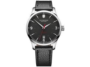Victorinox Alliance Mechanical Automatic Black Dial Leather Mens Watch 241668 Victorinox Alliance Mechanical Automatic Black Dial Leather Mens Watch 241668