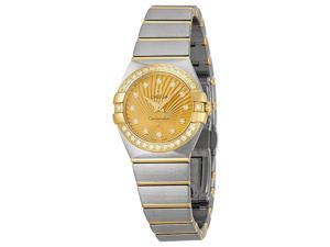 Omega Constellation Diamond Champagne Dial Brushed Steel Ladies Watch Omega Constellation Diamond Champagne Dial Brushed Steel Ladies Watch