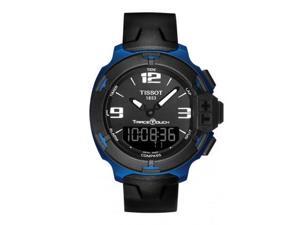 Tissot T-Race Touch Black Dial Black Rubber Mens Watch T0814209705700 Tissot T-Race Touch Black Dial Black Rubber Mens Watch T0814209705700