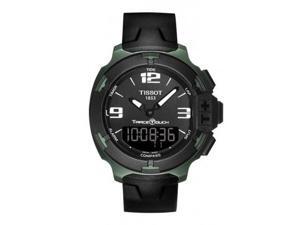 Tissot T-Race Touch Black Dial Black Rubber Mens Watch T0814209705701 Tissot T-Race Touch Black Dial Black Rubber Mens Watch T0814209705701