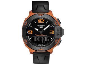 Tissot T-Race Touch Black Dial Orange Rubber Mens Watch T0814209705703 Tissot T-Race Touch Black Dial Orange Rubber Mens Watch T0814209705703
