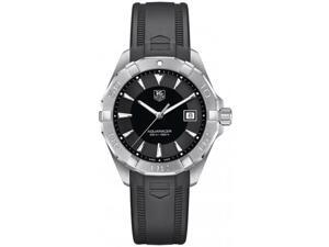 Tag Heuer Aquaracer Black Dial Black Rubber Mens Watch WAY1110.FT8021 Tag Heuer Aquaracer Black Dial Black Rubber Mens Watch WAY1110.FT8021