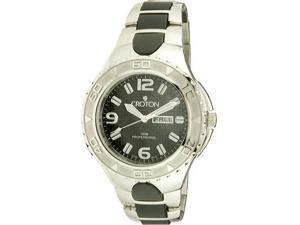 Croton Mens Stainless Steel Super C Day Date Watch CA301197SSBK Croton Mens Stainless Steel Super C Day Date Watch CA301197SSBK