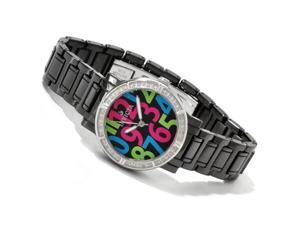Invicta Women's Black All Ceramic Swiss Diamond Accents Black and Multi-Colored Invicta Women's Black All Ceramic Swiss Diamond Accents Black and Multi-Colored