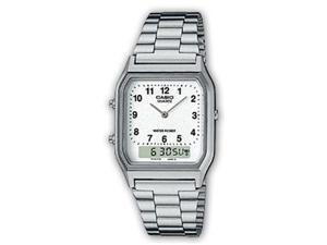 Casio AQ230A-7B Silver Digital Analog Mens Watch Casio AQ230A-7B Silver Digital Analog Mens Watch