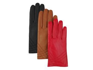 Luxury Lane Women's Cashmere Lined Lambskin Leather Gloves - Tobacco Small Luxury Lane Women's Cashmere Lined Lambskin Leather Gloves - Tobacco Small