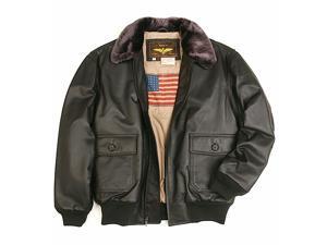 Landing Leathers Men's Navy G-1 Leather Flight Bomber Jacket Landing Leathers Men's Navy G-1 Leather Flight Bomber Jacket